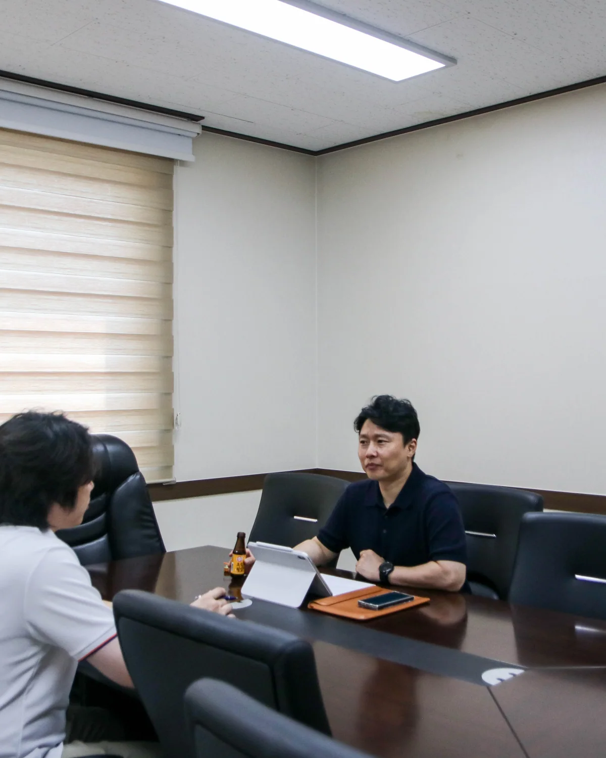 기업 관계자의 현황과 고민을 듣는 상담 현장